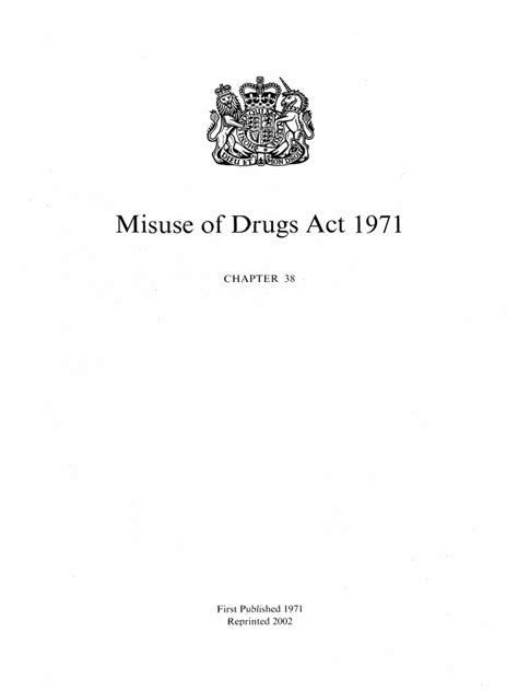 (b) Dangerous Drugs Regulations (1950 Rev. . S5 2 misuse of drugs act 1971 sentencing guidelines